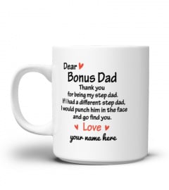 Dear Bonus Dad Thank You Personalized