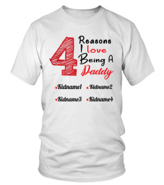 Personalized Daddy 4 Kids  Shirt