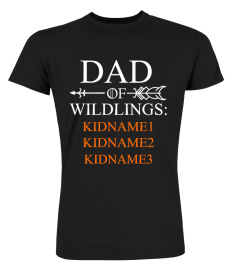 Customizable Kids name Dad of Wildlings