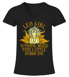 Leo Girl Sunshine Hurricane T Shirt July & August