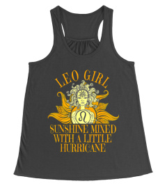 Leo Girl Sunshine Hurricane T Shirt July & August