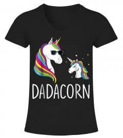 Dadacorn Shirt Matching Unicorn Shirt For Dad and Daughters