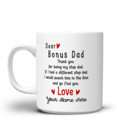 Dear Dad Mug Custom Your Name