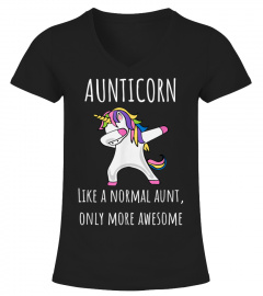Aunticorn like an aunt only awesome dabbing unicorn t shirt