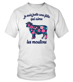 une fille qui aime les moutons