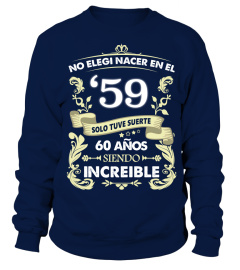 Camiseta 60 Años Increible