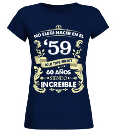 Camiseta 60 Años Increible