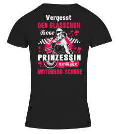 diese Prinzessin trägt Motorrad Schuhe Tee