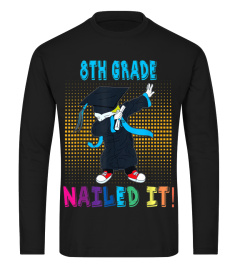 Dabbing Graduation Boy 8TH GRADE Nailed It T-Shirt