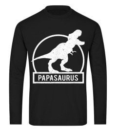 Papasaurus T shirt T rex Papa Saurus Dinosaur Men Dad Gift