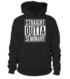 Straight Outta Seminary, Priest, Minister Rabbi Graduation T-Shirt