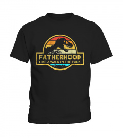 Fatherhood Like A Walk In The Park Shirt Dad Retro Sunset