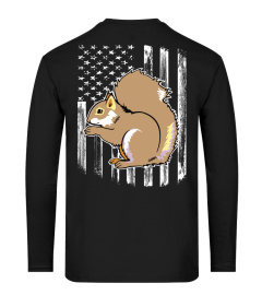 Distressed American Flag Squirrel 4th of July Shirt