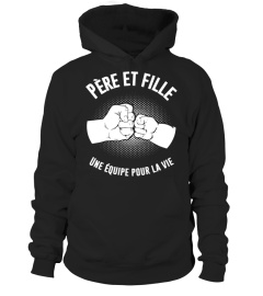 Père Et Fille Une Équipe pour La Vie T-Shirt Polycoton Homme