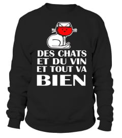 Des chats, du vin… tout va bien