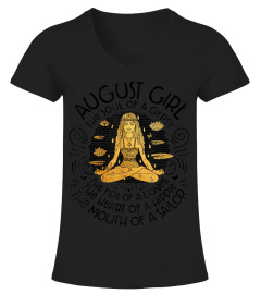 August Girl The Soul Of A Gypsy Birthday Shirt