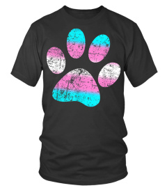 Furry Transgender Pride Flag Trans Dog Paw LGBT Cat TShirt