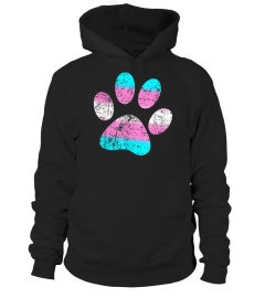 Furry Transgender Pride Flag Trans Dog Paw LGBT Cat TShirt