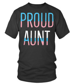 Proud Aunt LGBTQ Transgender Trans Pride Flag TShirt