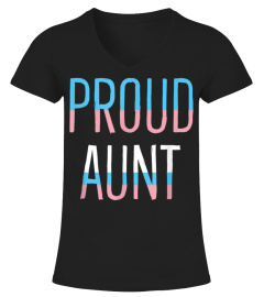 Proud Aunt LGBTQ Transgender Trans Pride Flag TShirt