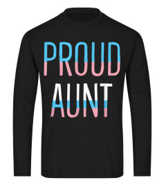 Proud Aunt LGBTQ Transgender Trans Pride Flag TShirt