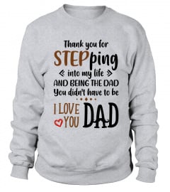 Step Dad Gift - Thank You For Stepping Into My Life - Unique Gift for Step Dad