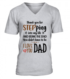 Step Dad Gift - Thank You For Stepping Into My Life - Unique Gift for Step Dad