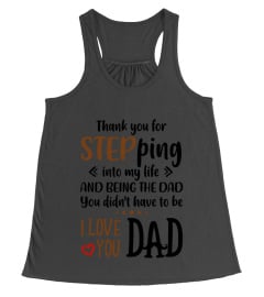 Step Dad Gift - Thank You For Stepping Into My Life - Unique Gift for Step Dad