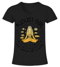 Womens August Girl The Soul of A Gypsy Funny Birthday Tshirt