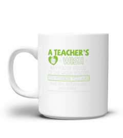 WISH LOVE YOU A TECHER'S ONE MUG