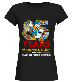 85 years of Donald Duck 1934-2019 thank