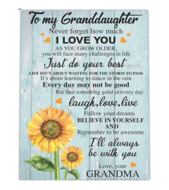 Grandma to my granddaughter