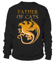 FATHER OF CATS T SHIRT GIFT FOR DAD