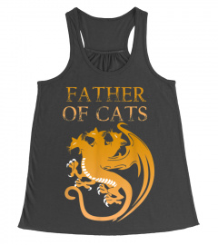 FATHER OF CATS T SHIRT GIFT FOR DAD