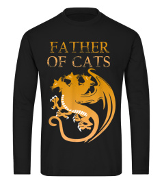 FATHER OF CATS T SHIRT GIFT FOR DAD