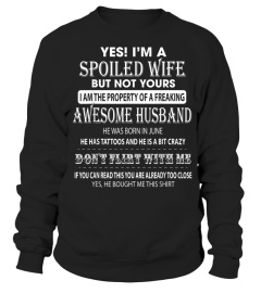 Im A Spoiled Wife  My Husband Was Born In June Tshirt