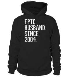 Mens Epic Husband Since 2004 15th Wedding Anniversary Gift TShirt