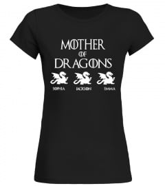 PVT - Mother of Dragons Personalized - 3 kid