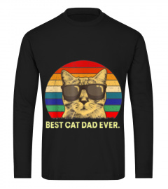 BEST CAT DAD EVER T SHIRT CAT DADDY FATH