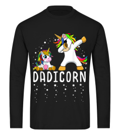 MENS DADICORN UNICORN DAD AND BABY FATHE