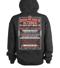 Queens Are Born In October Back