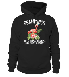 Grammingo Like A Normal Grandma Only More Awesome Funny Flamingo Shirt