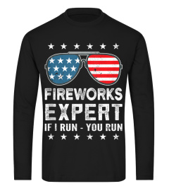 Fireworks Expert If I Run You Run USA Freedom Pyrotechnic Tank Top