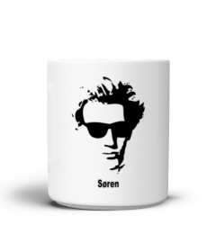 Soren Kierkegaard Sunglasses Portrait Mug