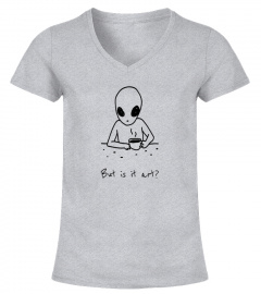 But is it art - Alien Art Critic Shirt (Bright Colours)