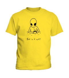 But is it art - Alien Art Critic Shirt (Bright Colours)