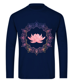 Lotus Mandala Circle  Spiritual Yoga T Shirt