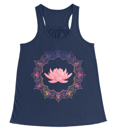 Lotus Mandala Circle  Spiritual Yoga T Shirt