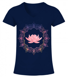 Lotus Mandala Circle  Spiritual Yoga T Shirt