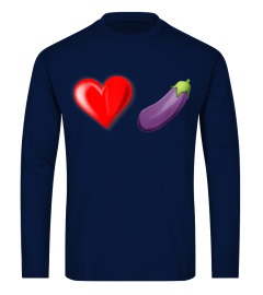 LGBTQ Heart Eggplant Emoji T-Shirt